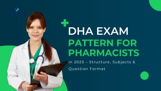 DHA Exam Pattern for Pharmacists in 2025 – Structure, Subjects & Question Format