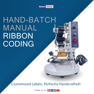 Hand Batch Manual Ribbon Coding Machine | Date & Batch Printer