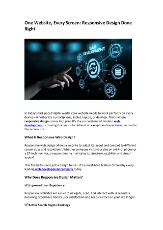 Best Web Development company