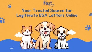 Trusted Source for Legit ESA letter