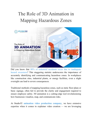 The Role of 3D Animation in Mapping Hazardous Zones