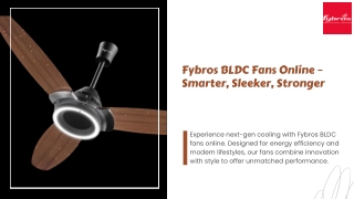 Redefine Your Space with Modern Ceiling Fans from Fybros