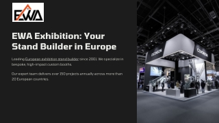 EWA Exhibition Your Stand Builder in Europe
