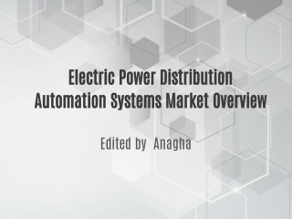 Electric Power Distribution Automation Systems Market Outlook