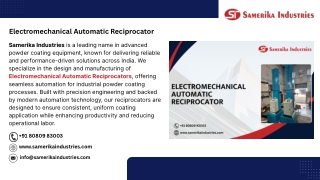 Electromechanical Automatic Reciprocator