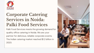 Corporate Catering Services in Noida-Palki Food Services