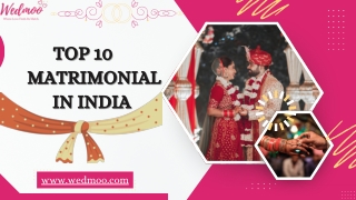 Top 10 Matrimonial Sites in India (2025)