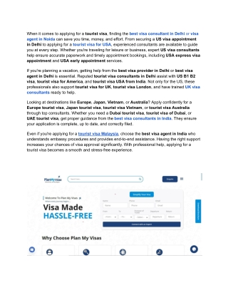 Expert Visa Consultancy for Dubai, Malaysia & Vietnam in Noida