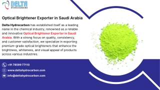 Optical Brightener Exporter in Saudi Arabia