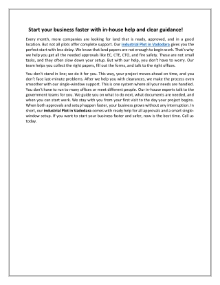 Start your business faster with in-house help and clear guidance