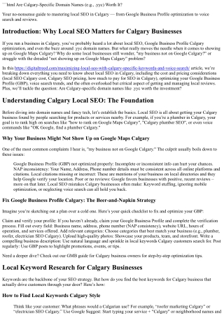 Are Calgary-Specific Domain Names (e.g., .yyc) Worth It?