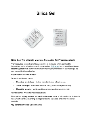 Silica Gel PDF