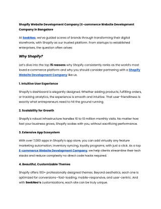 Website Development Company in Bangalore _ SeekNeo