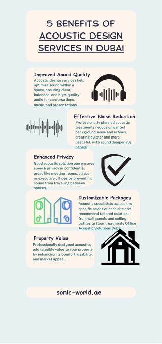 5 Benefits of Acoustic Design Service in Dubai