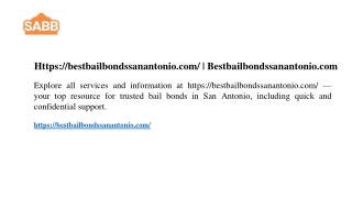 Https bestbailbondssanantonio.com Bestbailbondssanantonio.com