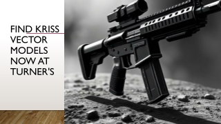 Find Kriss Vector Models Now at Turner's