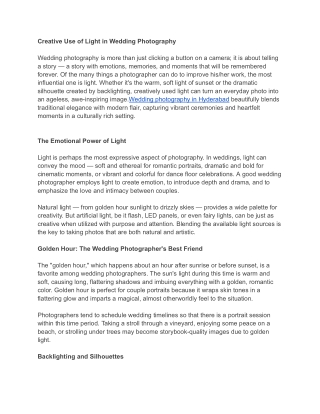 Candid Photography | What A Story