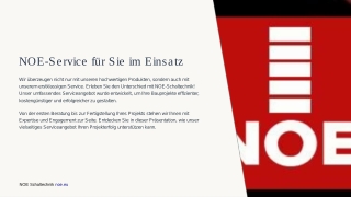 NOE Schaltechnik: Innovative Schalungslösungen