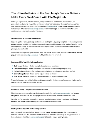 The Ultimate Guide to the Best Image Resizer Online