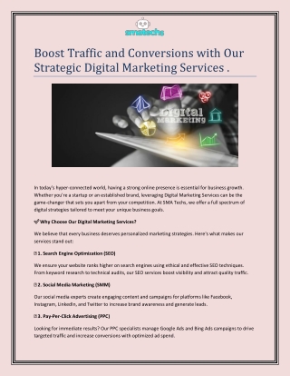 Boost Traffic and Conversions with Our Strategic Digital Marketing Services