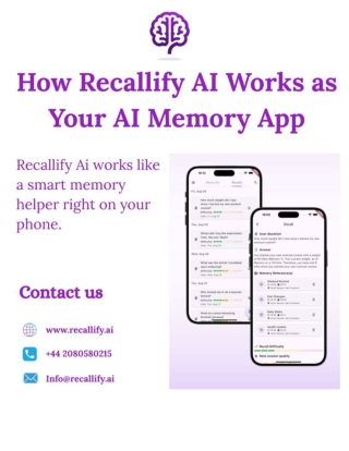 How Recallify AI Works as Your AI Memory App