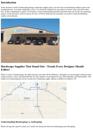 Hardscape Supplies That Stand Out—Trends Every Designer Should Follow!