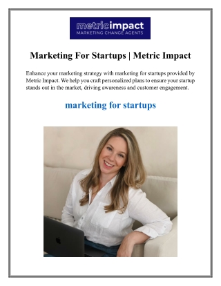 Marketing For Startups