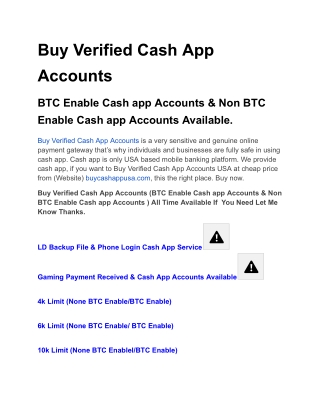 Buy Verified Cash App Accounts