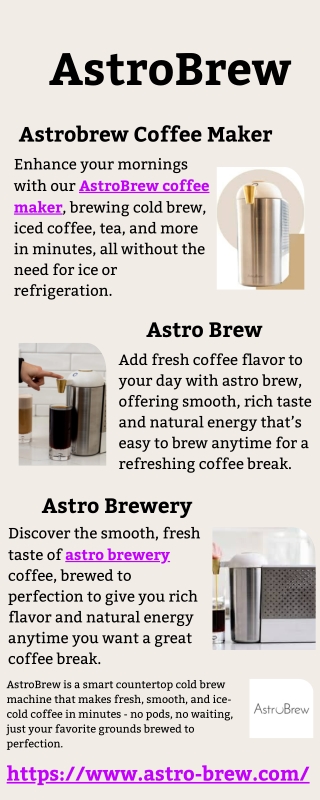 Astrobrew Coffee Maker