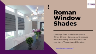 Elegant Roman Window Shades by Made in the Shades Timeless Style and Functionality