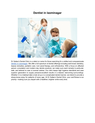 Dentist in laxminagar