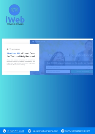 Nextdoor API – Extract Data On The Local Neighborhood