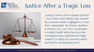 Justice After Loss: Trusted Wrongful Death Attorneys in Fort Lauderdale