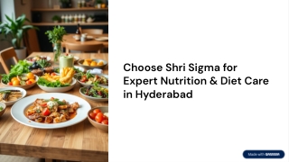 Best Nutritionist in Hyderabad | Nutrition Specialist | Shri Sigma