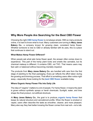 Mary Janes Bakery Co US