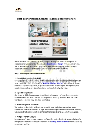 Best Interior Design Chennai