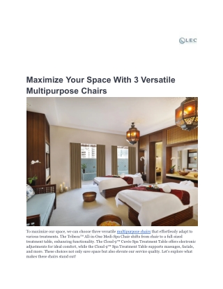 Maximize Your Space With 3 Versatile Multipurpose Chairs-Livingearthcrafts