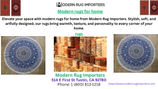 Modern rugs for home