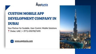Custom Mobile App Development Company in Dubai