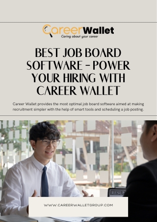 Best Job Board Software – Power Your Hiring with Career Wallet (1)