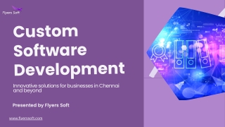 Presentation - Custom Software Development