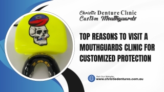 Top Reasons to Visit a Mouthguards Clinic for Customized Protection