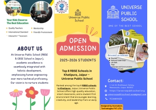 RBSE English Medium School Near Me – Universe Public School Jaipur