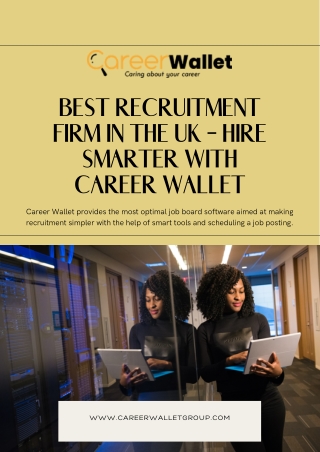 Best Recruitment Firm in the UK – Hire Smarter with Career Wallet