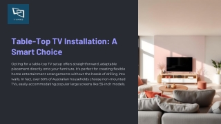 Table Top TV Installation Guide for Easy Home Setup
