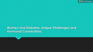 Women and Diabetes: Unique Challenges and Hormonal Connections