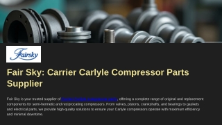 Fair Sky Carrier Carlyle Compressor Parts Supplier