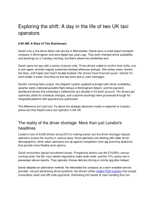 UK taxi revolution: How tech is steering the future of transfers