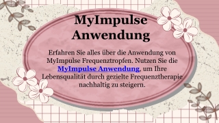 MyImpulse Anwendung