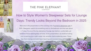 How to Style Women's Sleepwear Sets for Lounge Days Trendy Looks Beyond the Bedroom in 2025
